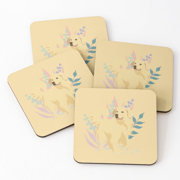 Item preview, Botanical Golden Retriever Dog designed and sold by IvysCreativityHouse.