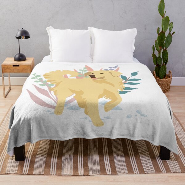 Item preview, Botanical Golden Retriever Dog designed and sold by IvysCreativityHouse.