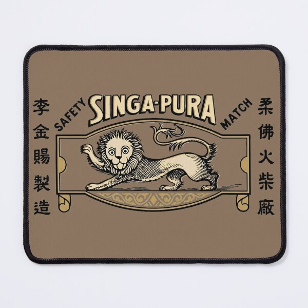 Item preview, Singa-Pura Vintage Safety Match designed and sold by Corinne Alexa Jackson.