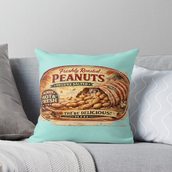Item preview, Vintage US Roasted Peanuts Retro Sign designed and sold by Normandy Road Heritage.