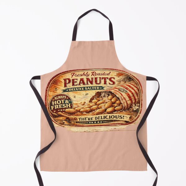 Item preview, Vintage US Roasted Peanuts Retro Sign designed and sold by Normandy Road Heritage.