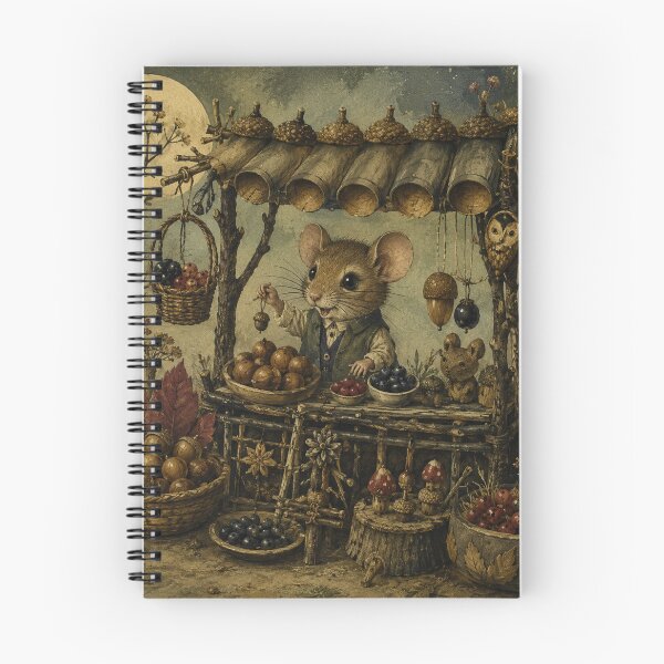 Item preview, Hazelnut Market - Cozy Cottage Woodland Mouse designed and sold by bapupa.