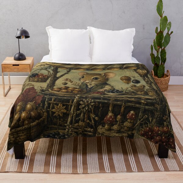Item preview, Hazelnut Market - Cozy Cottage Woodland Mouse designed and sold by bapupa.