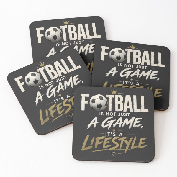 Item preview, Football Is Not Just A Game Lifestyle Vintage Soccer designed and sold by CloudyCatArt.