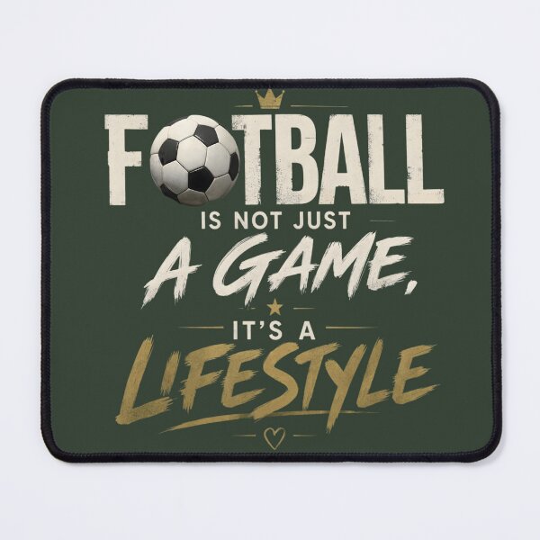 Item preview, Football Is Not Just A Game Lifestyle Vintage Soccer designed and sold by CloudyCatArt.