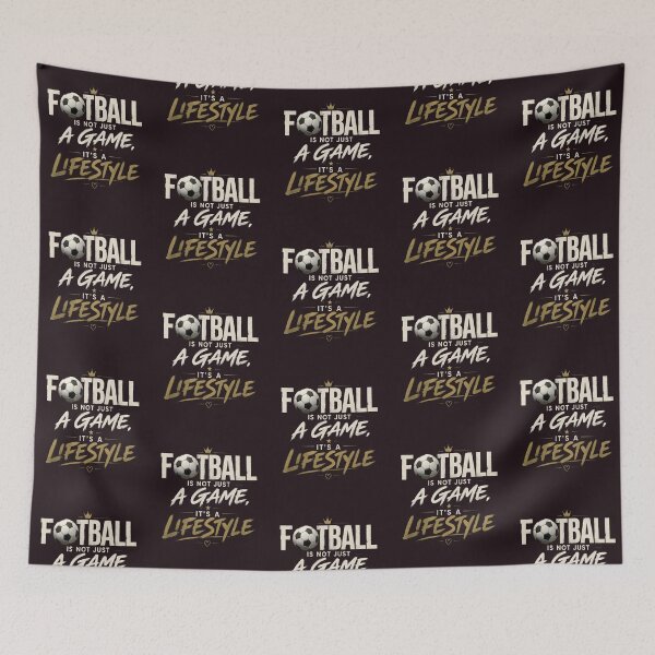 Item preview, Football Is Not Just A Game Lifestyle Vintage Soccer designed and sold by CloudyCatArt.