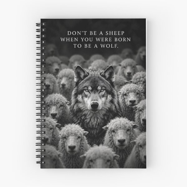 Item preview, Wolf Among Sheep Inspirational Quote designed and sold by LanaMeyers.