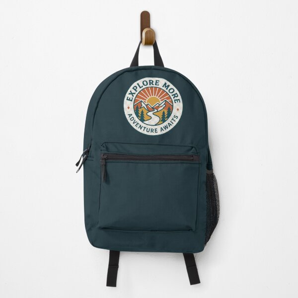 Item preview, Explore More Adventure Awaits Retro Wilderness Nature designed and sold by Amituniqdesign .