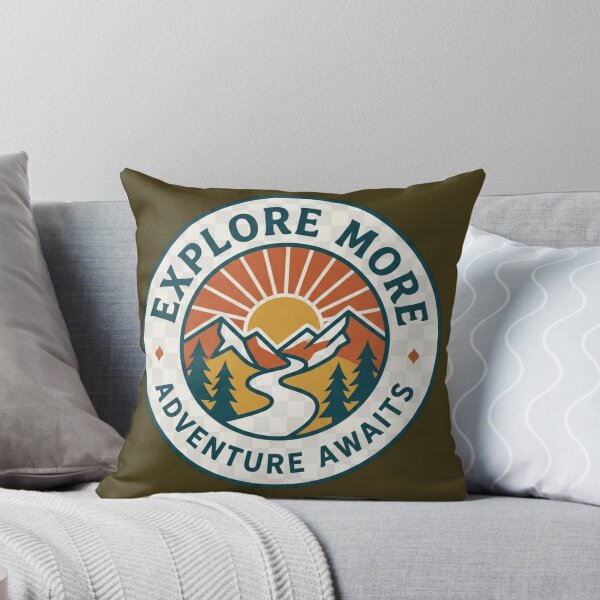 Item preview, Explore More Adventure Awaits Retro Wilderness Nature designed and sold by Amituniqdesign .