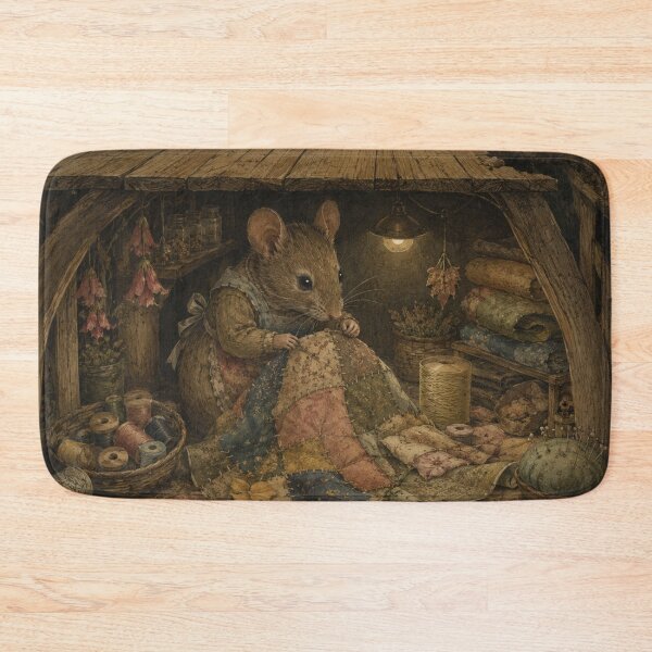 Item preview, Thimble Tailor - Cozy Cottage Woodland Mouse designed and sold by bapupa.