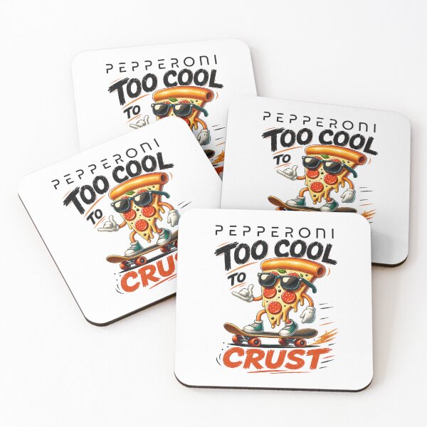 Item preview, Pepperoni – Too Cool to Crust Funny Pizza Skater  designed and sold by CraigDesignWork.