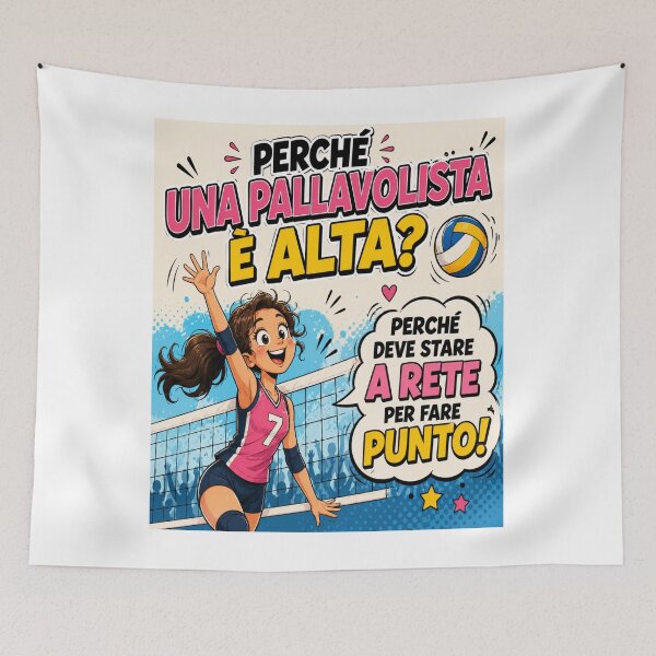 Item preview, Funny Volleyball Player – Tall Cartoon Joke designed and sold by RipantinaFantasy .