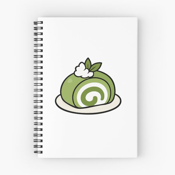 Item preview, Kawaii Matcha Roll Cake Japanese Dessert designed and sold by VectorForge Studio.
