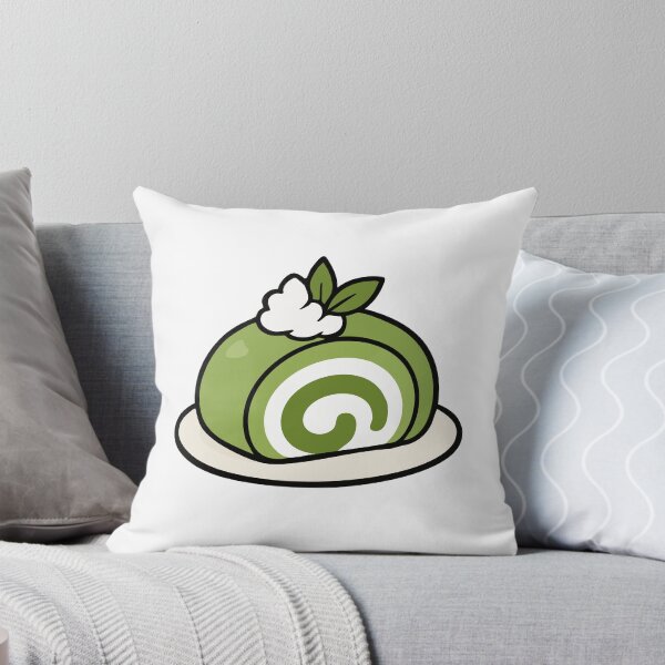 Item preview, Kawaii Matcha Roll Cake Japanese Dessert designed and sold by VectorForge Studio.