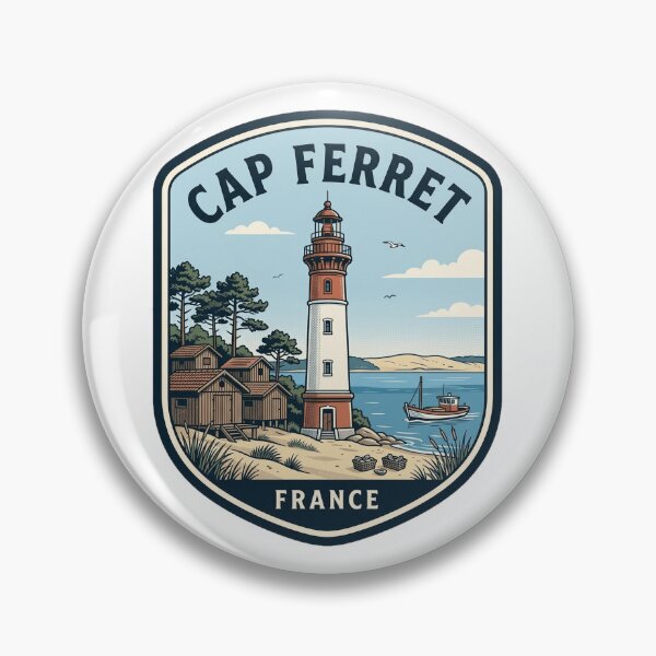 Item preview, Cap Ferret France Vintage Lighthouse Travel Badge designed and sold by k3rstman1.