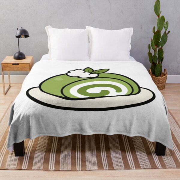 Item preview, Kawaii Matcha Roll Cake Japanese Dessert designed and sold by VectorForge Studio.