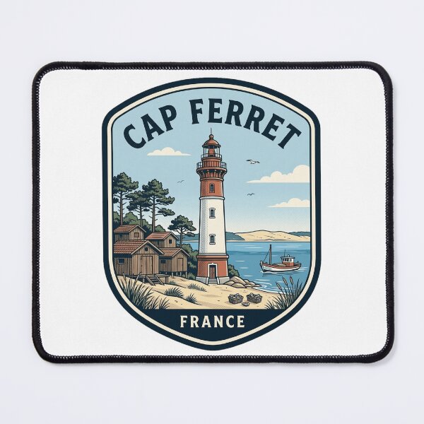 Item preview, Cap Ferret France Vintage Lighthouse Travel Badge designed and sold by k3rstman1.