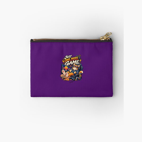 Item preview, Just One More Game – Funny Retro Gamer Cat designed and sold by Musamem  Designs.