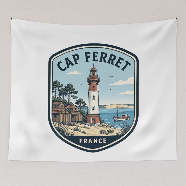 Item preview, Cap Ferret France Vintage Lighthouse Travel Badge designed and sold by k3rstman1.