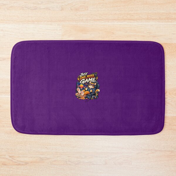 Item preview, Just One More Game – Funny Retro Gamer Cat designed and sold by Musamem  Designs.