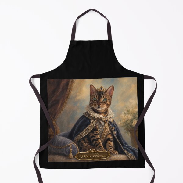 Item preview, Prince Bengal – Baroque Oil Portrait of a Bengal Cat designed and sold by Bengoer18.