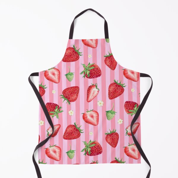 Item preview, Fresh Strawberry Pink Stripe Seamless Pattern designed and sold by jianina-alondra.