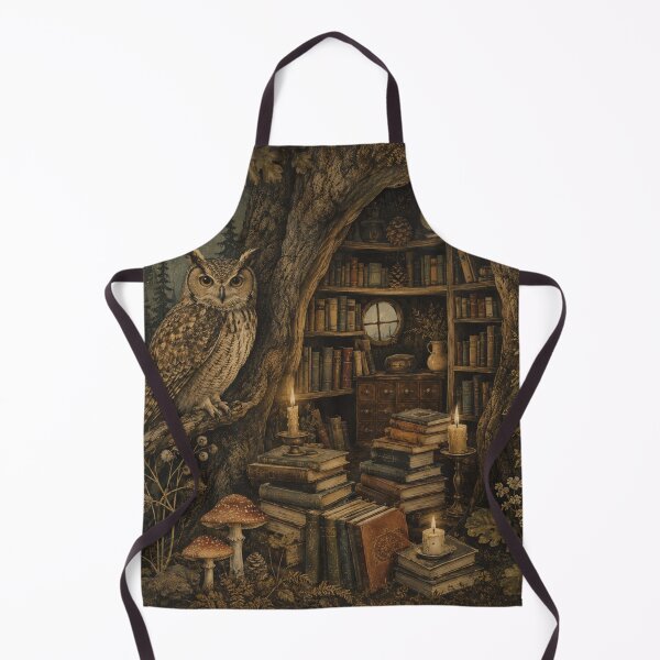 Item preview, Acorn Library - Cozy Cottage Woodland Owl designed and sold by bapupa.