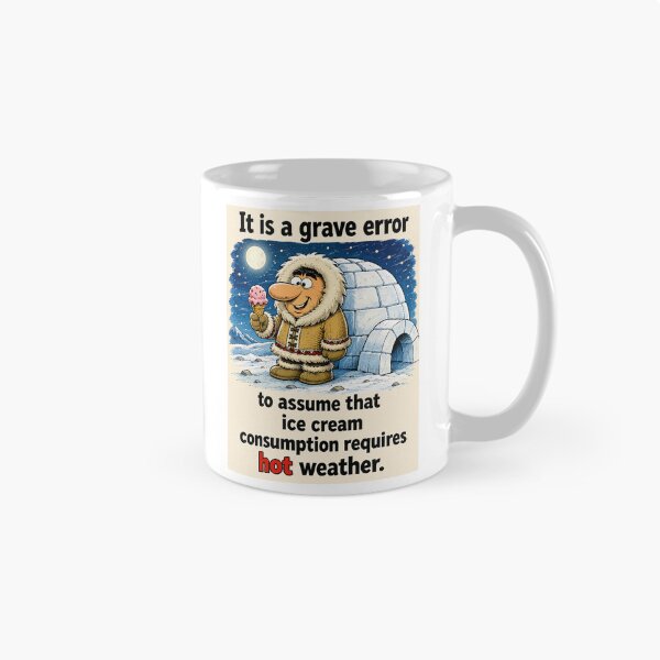 Item preview, Funny Winter Ice Cream Cartoon designed and sold by Mad Axle Studios.