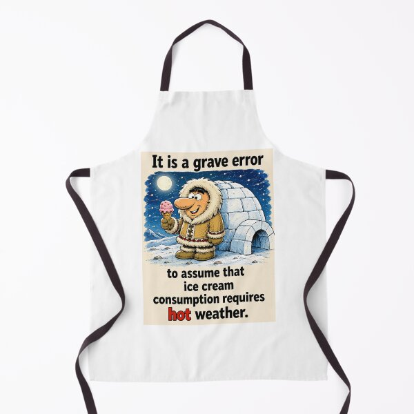 Item preview, Funny Winter Ice Cream Cartoon designed and sold by Mad Axle Studios.