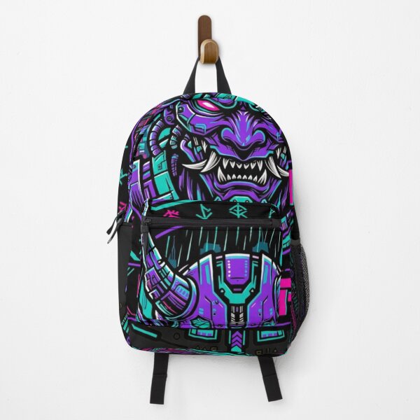 Item preview, Cyberpunk Yokai Monster - Neo-Tokyo Cyber Demon designed and sold by Surviving Monday Club.