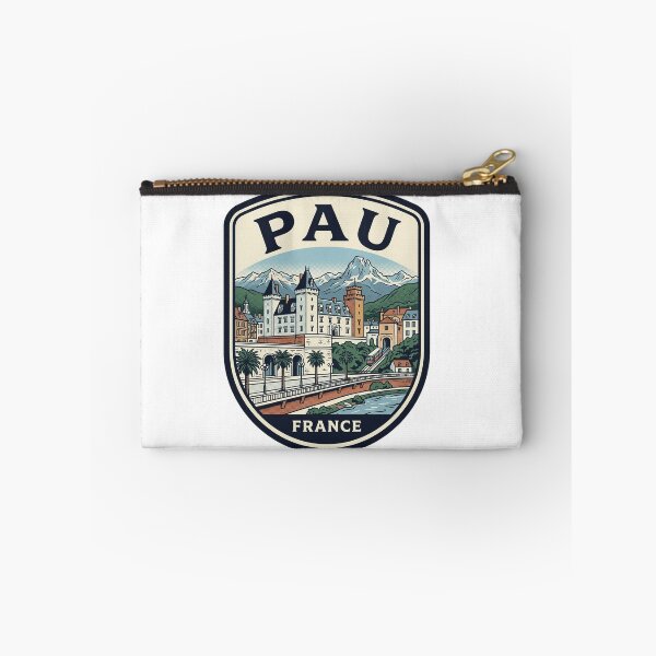 Item preview, Pau France Vintage Travel Poster Pyrenees Mountains designed and sold by k3rstman1.