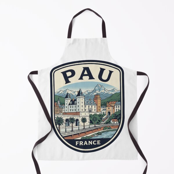 Item preview, Pau France Vintage Travel Poster Pyrenees Mountains designed and sold by k3rstman1.