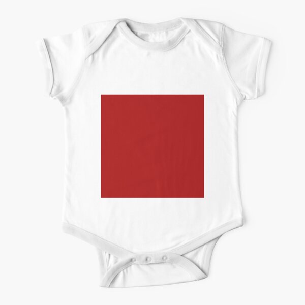 plain red baby bodysuit