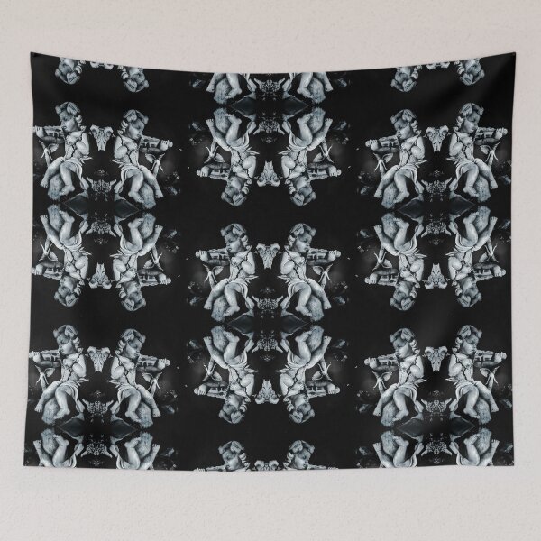 Item preview, Canorous Cherub in Black and White designed and sold by Empathetic-Psychopath.