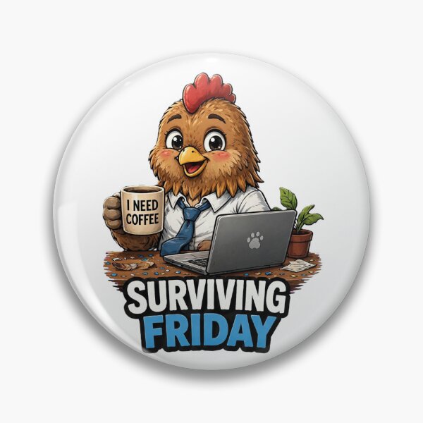 Item preview, Surviving Friday Rooster - Happy Office Coffee Celebration designed and sold by Surviving Monday Club.