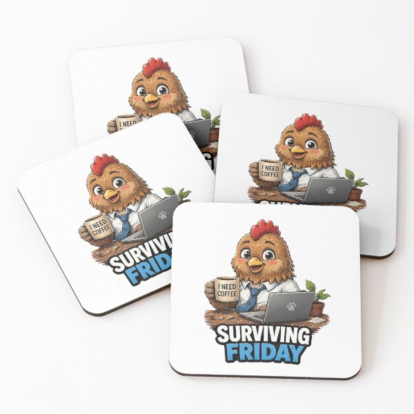 Item preview, Surviving Friday Rooster - Happy Office Coffee Celebration designed and sold by Surviving Monday Club.