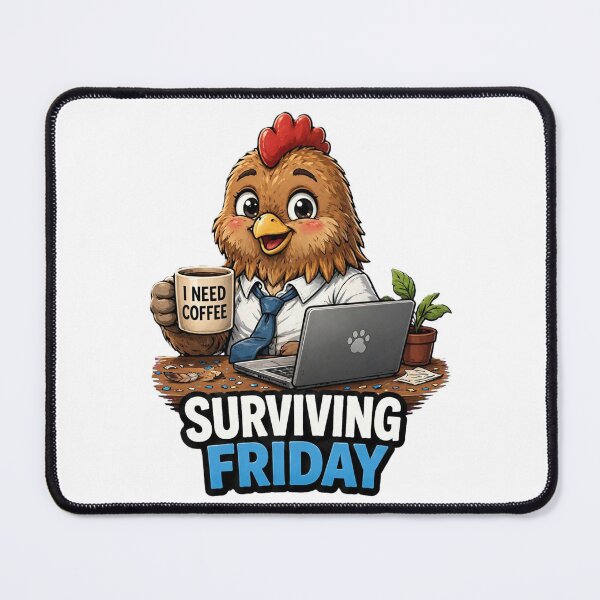Item preview, Surviving Friday Rooster - Happy Office Coffee Celebration designed and sold by Surviving Monday Club.