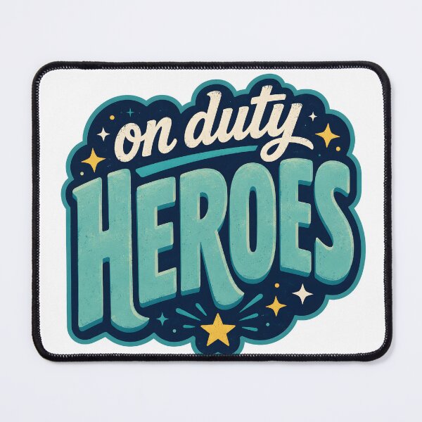 Item preview, Heroes on duty in blue designed and sold by GingerBest.