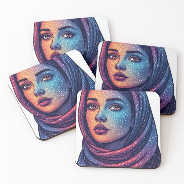 Item preview, Cosmic beauty of a young woman's face designed and sold by Mianku | Für das Leben.
