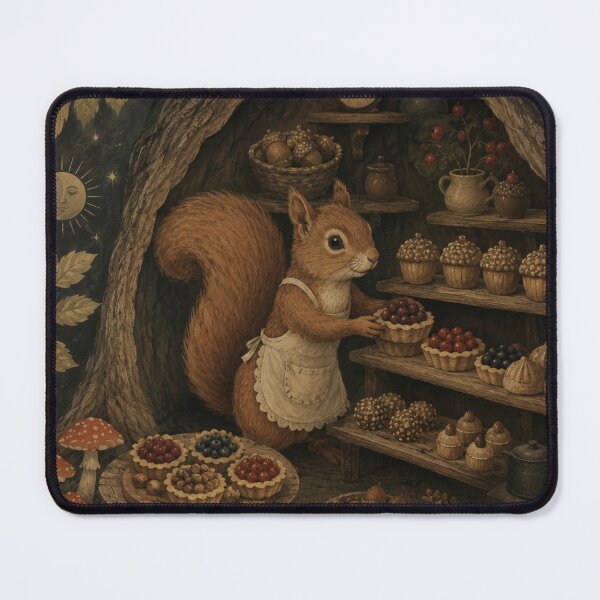 Item preview, Acorn Bakery - Cozy Cottage Woodland Squirrel designed and sold by bapupa.