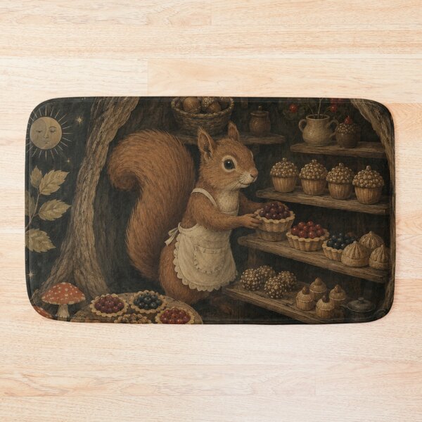 Item preview, Acorn Bakery - Cozy Cottage Woodland Squirrel designed and sold by bapupa.