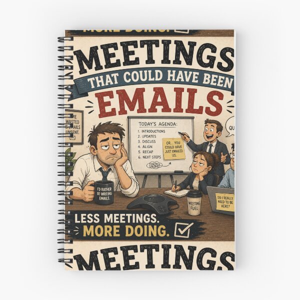 Item preview, Meetings That Could Have Been Emails – Funny Office Humor designed and sold by SlanPOD.