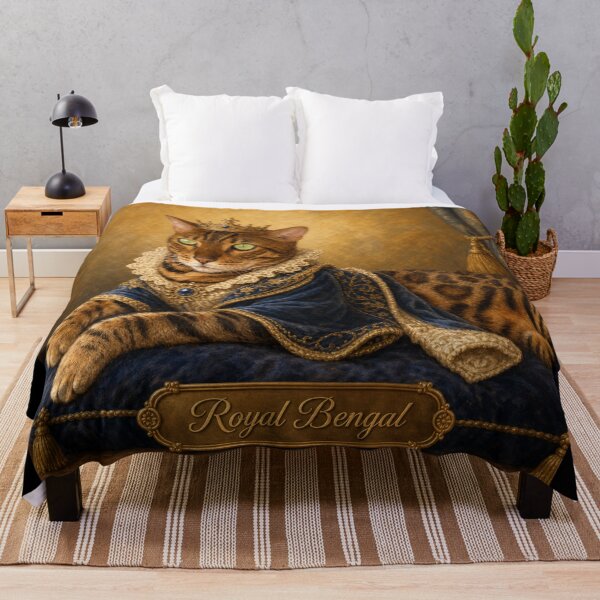 Item preview, Royal Bengal – Majestic King Cat Portrait designed and sold by Bengoer18.