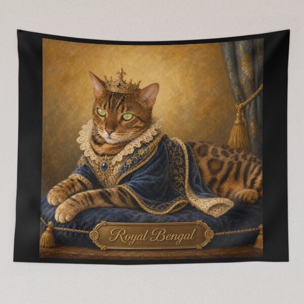 Item preview, Royal Bengal – Majestic King Cat Portrait designed and sold by Bengoer18.