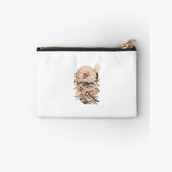 Item preview, Japanese Crane and Mount Fuji Art designed and sold by meow906.