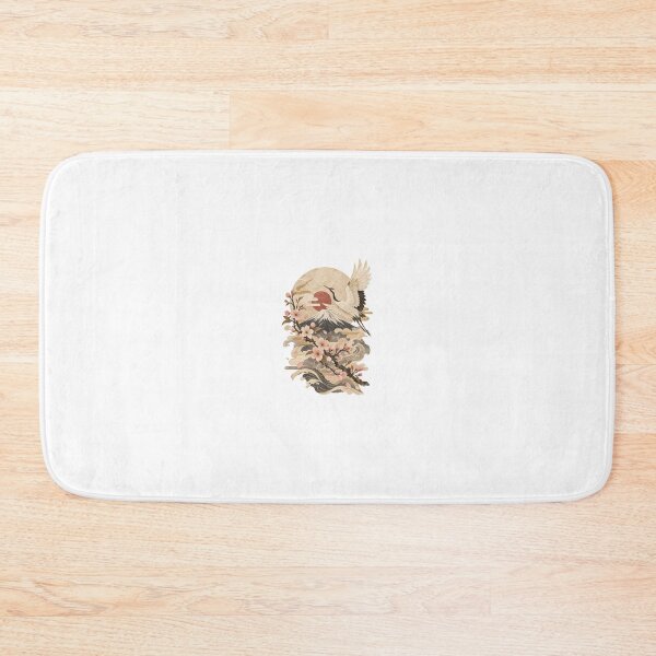 Item preview, Japanese Crane and Mount Fuji Art designed and sold by meow906.
