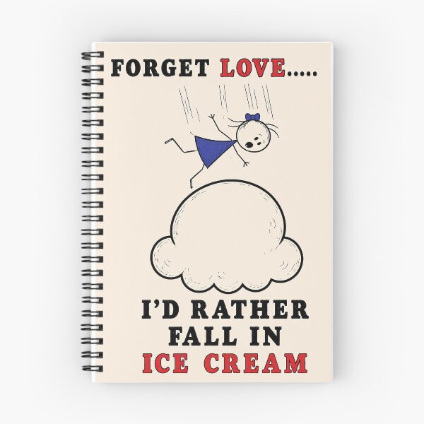 Item preview, Funny Ice Cream Love Cartoon designed and sold by Mad Axle Studios.