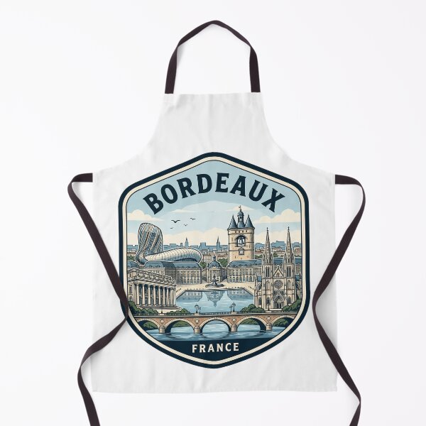 Item preview, Bordeaux France Vintage Skyline Travel Badge designed and sold by k3rstman1.