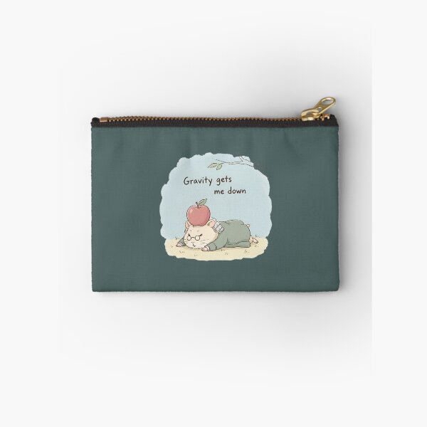 Item preview, Gravity Gets Me Down – Funny Newton Hamster Science Sticker designed and sold by ManggaeJM.