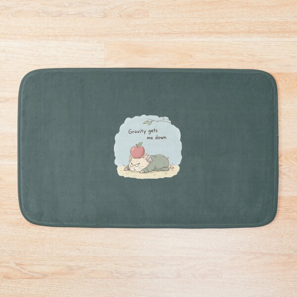 Item preview, Gravity Gets Me Down – Funny Newton Hamster Science Sticker designed and sold by ManggaeJM.